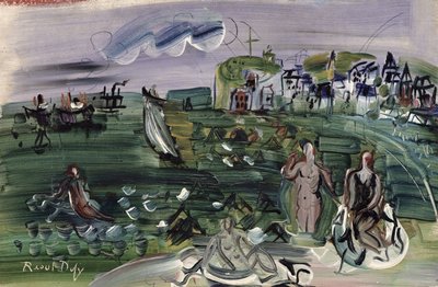 Bagnanti a Sainte-Adresse (olio su tela) da Raoul Dufy