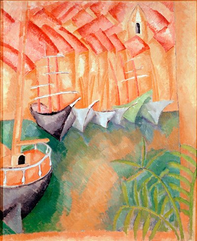 Barche al molo del porto di Marsiglia Pittura di Raoul Dufy (1877-1953) 1908 Parigi, Galleria d