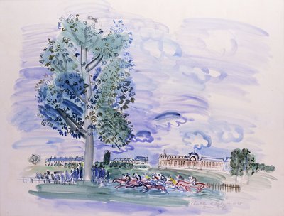Chantilly - Il Derby del 1928; Chantilly - Il Derby del 1928 da Raoul Dufy