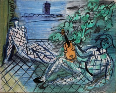 Arlecchino verde e bianco da Raoul Dufy