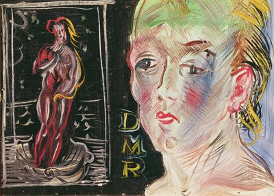 Testa di donna e Anfitrite (olio su tela) da Raoul Dufy