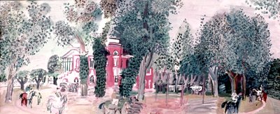 Corsa di cavalli a Deauville (acquerello su carta) da Raoul Dufy
