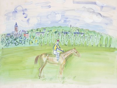 Cavallo e fantino a Deauville; Cheval et Jockey a Deauville da Raoul Dufy