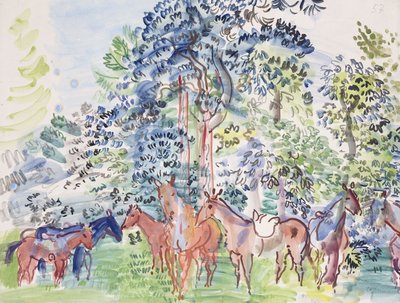 Cavalli nel bosco; Chevaux au Bois da Raoul Dufy