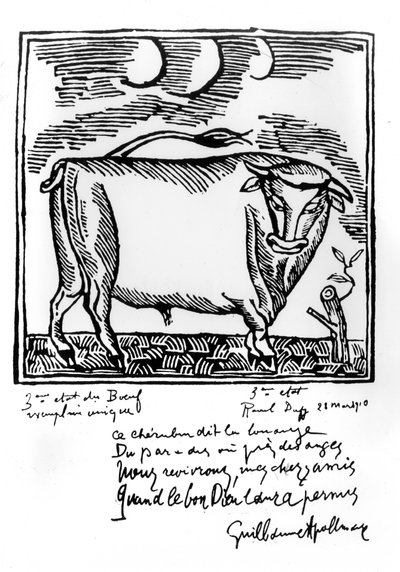 Illustrazione da "Le Bestiaire" di Guillaume Apollinaire da Raoul Dufy