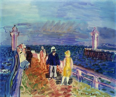 I getti di Trouville-Deauville; Les Jetees de Trouville-Deauville da Raoul Dufy