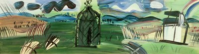 Chiosco e arcobaleno (olio su tela) da Raoul Dufy