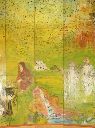 La Fee Electricite, dettaglio del lato destro da Raoul Dufy