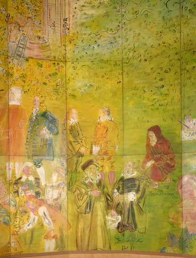 La Fee Electricite, dettaglio del lato destro da Raoul Dufy
