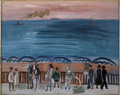 "La spiaggia di Sainte-Adresse da Raoul Dufy