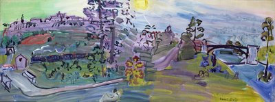 Paesaggio a Langres, 1933 circa (olio su tela) da Raoul Dufy