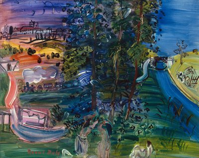 Paesaggio di Langres (olio su tela) da Raoul Dufy