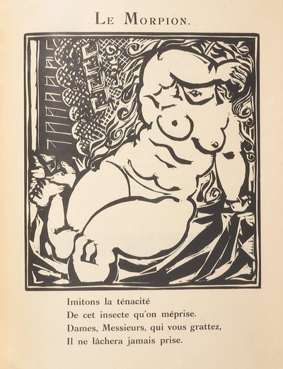 Le Morpion, illustrazione da "Le Bestiaire ou Cortège d