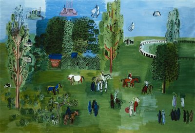 Le Paddock, 1926 circa (olio su tela) da Raoul Dufy
