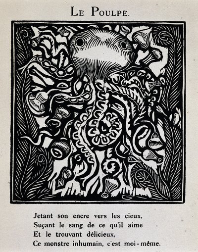 Le octopus - in "Le Bestiaire ou cortege d