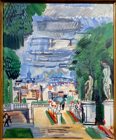 Le parc de Saint Cloud, XX secolo (olio su tela) da Raoul Dufy