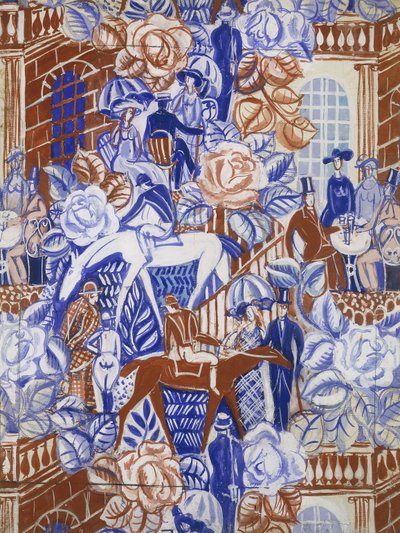 Les Elegantes a la Bagatelle, 1919-20 circa (gouache su carta) da Raoul Dufy