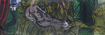 Ninfa reclinata nel grano (olio su tela) da Raoul Dufy