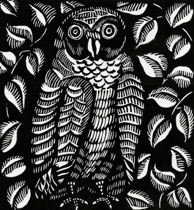 Gufo, per la poesia Le hibou, da Le Bestiaire ou Cortege d
