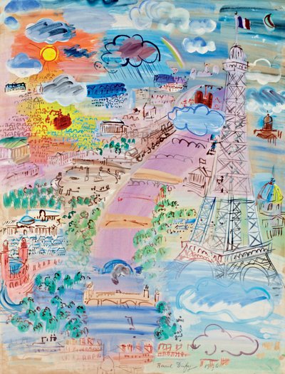 Parigi e la Torre Eiffel da Raoul Dufy