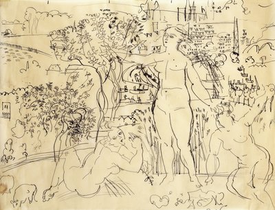 Studio per il bar del Palais de Chaillot; Etude pour le Bar du Palais de Chaillot da Raoul Dufy