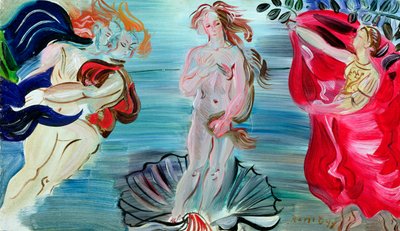 La nascita di Venere, 1940 circa (olio su tavola) da Raoul Dufy