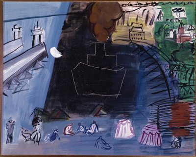 Il carico nero (olio su tela, XX secolo) da Raoul Dufy