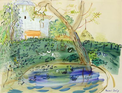 Lo stagno delle anatre (acquerello su carta) da Raoul Dufy