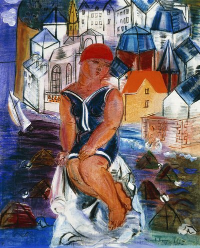 La piccola bagnante a Saint-Adresse; La Petite Baigneuse a Saint-Adresse da Raoul Dufy