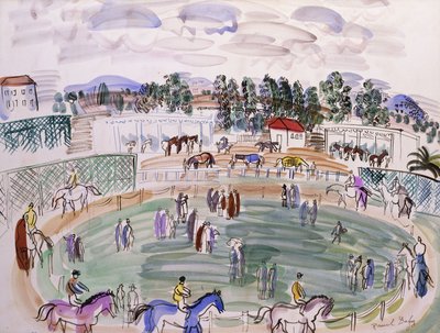 Il Paddock, Cagnes sur Mer; Le Paddock, Cagnes sur Mer, 1927 circa (acquerello su carta) da Raoul Dufy