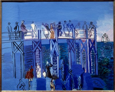 Il molo e la spiaggia di Le Havre da Raoul Dufy