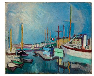 Il porto di Le Havre, 1905-1906 circa (olio su tela) da Raoul Dufy