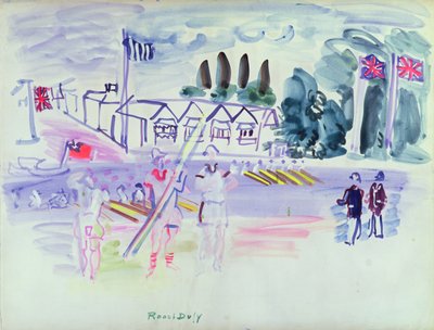La regata di Henley (acquerello su carta) da Raoul Dufy