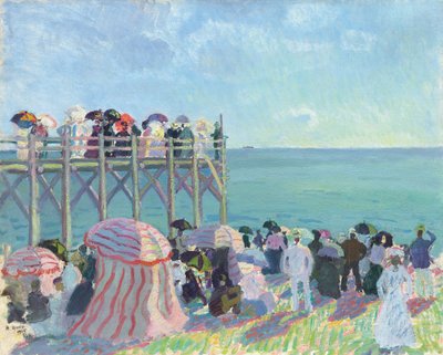 La spiaggia e il molo di Trouville da Raoul Dufy