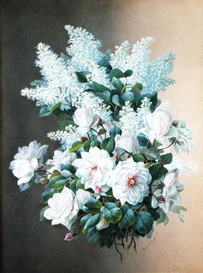 Lillà e rose, c.1900 da Raoul M. de Longpre