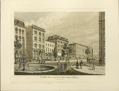 La Salle Street da Court House Square, Chicago, nell
