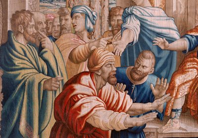 Serie Atti degli Apostoli: Elymas accecato da Raphael