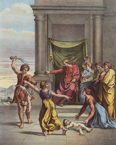 Il giudizio di Salomone da after Raphael