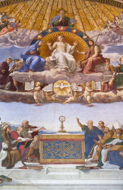 Disputa del Sacramento - affresco di Raffaello da Raphael (1483 1520)