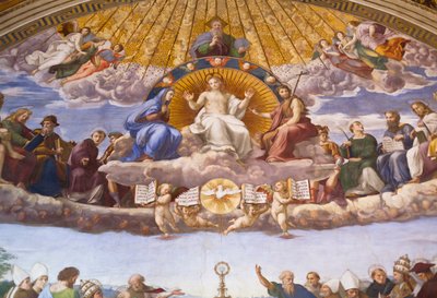 Disputa del Sacramento - affresco di Raffaello da Raphael (1483 1520)