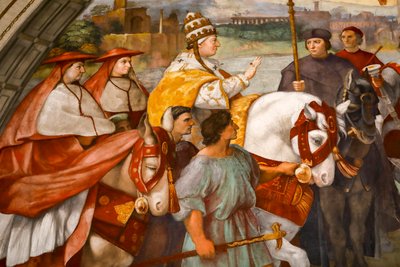 Incontro tra San Leone Magno e Attila. 1511-1514 (affresco) da Raphael