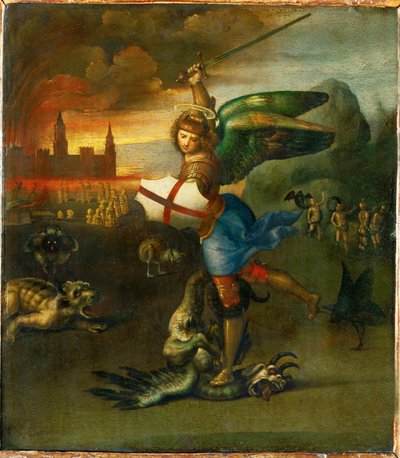 San Michele. Dipinto per Guidobaldo Montefeltre, duca di Urbino ... da Raphael (1483-1520)