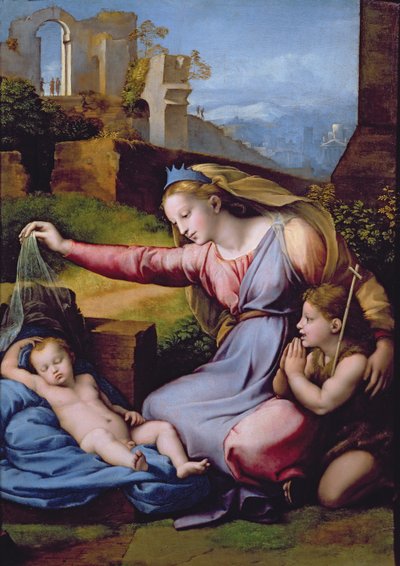 La Madonna del Diadema Blu o La Madonna del Velo da Raphael