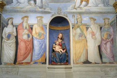 Trinità, santi benedettini e camaldolesi da Raphael (1483-1520)