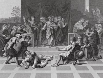 Morte di Anania da Raphael (1483 1520) (after)