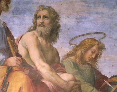 Adamo e Giovanni Evangelista (dettaglio) da Raphael (1483 1520)