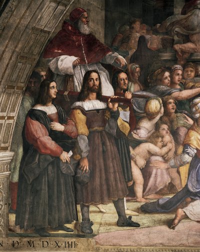 Portatori di sedia che trasportano Papa Giulio II (dettaglio) da Raphael (1483 1520)