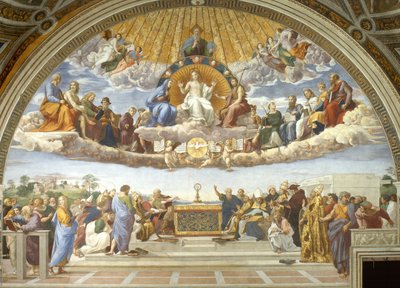 Disputa, dalla Stanza della Segnatura da Raphael