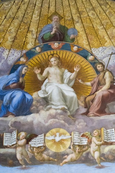 Disputa del Sacramento (dettaglio) da Raphael (1483 1520)