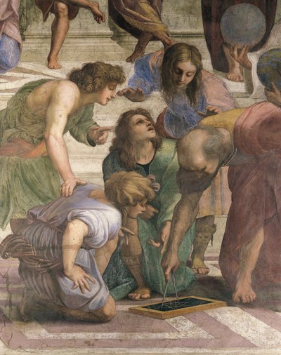 Euclide disegna la figura dell